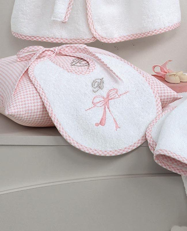 Blumarine Baby Bavetta in Spugna Baby Cicogna 49020 S30 - Passarelli Biancheria