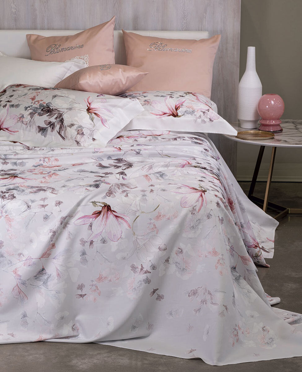 Blumarine Completo Lenzuola Copriletto matrimoniale Magnolia 2504S205