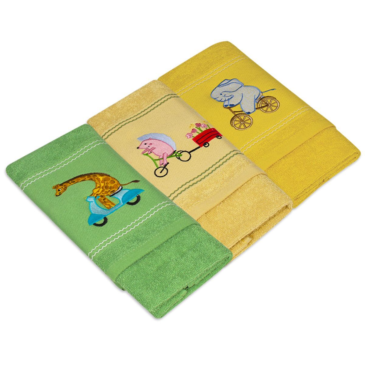 Maestri Cotonieri Set da 3 Strofinacci Animals 2604S11