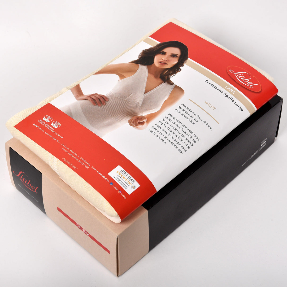 Liabel Canottiera Intima da Donna in Lana con Forme Seno 16/736 S37 - Passarelli Biancheria