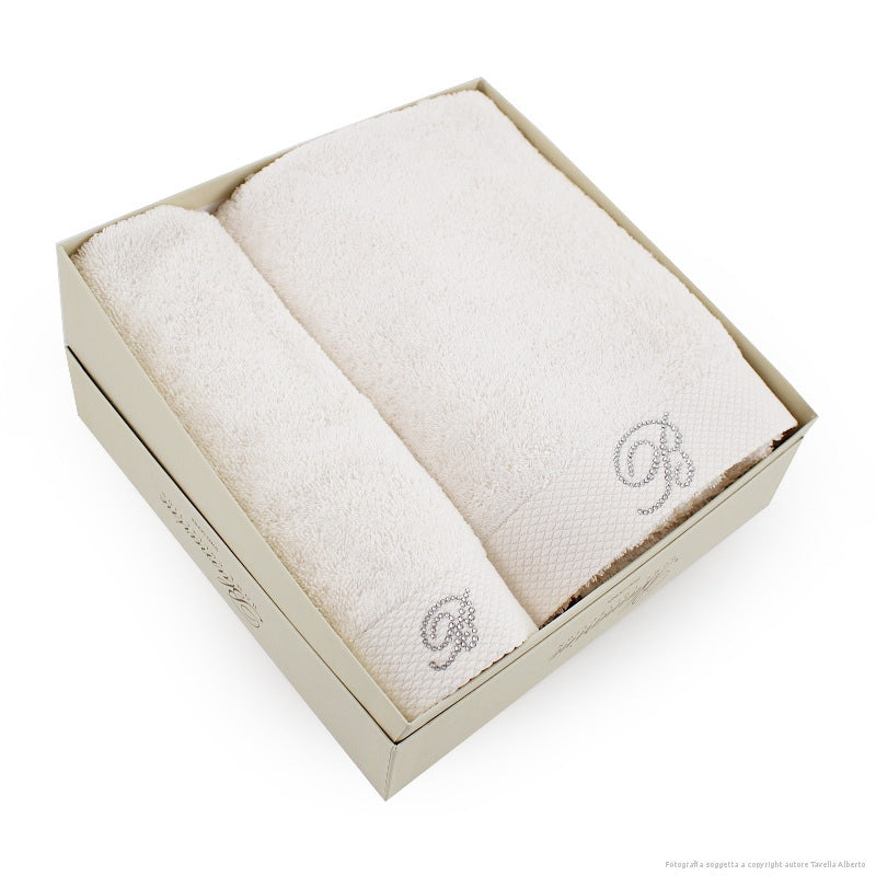 Blumarine Set 1+1 Asciugamani Spugna Benessere 102010074 2402S47