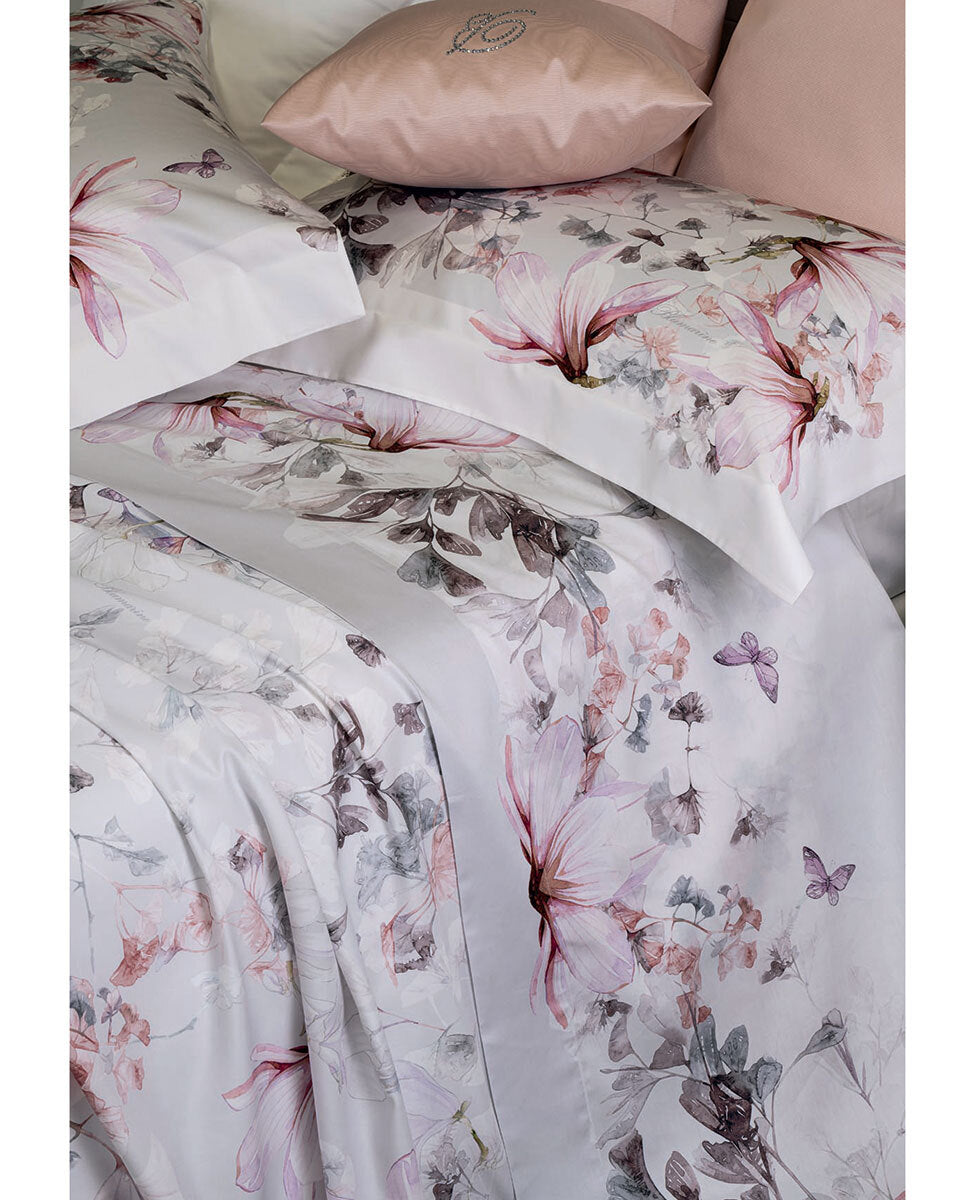 Blumarine Completo Lenzuola Copriletto matrimoniale Magnolia 2504S205