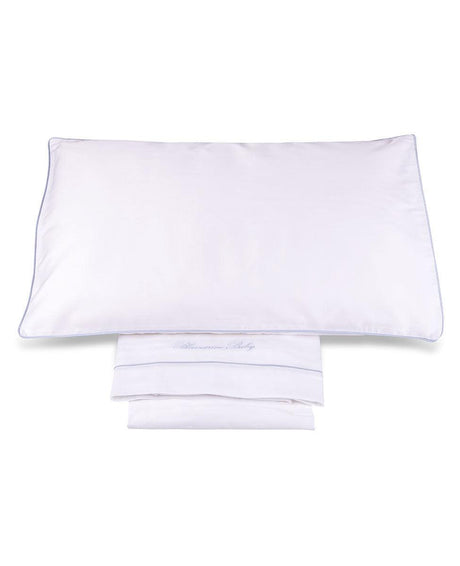 Blumarine Baby Completo Lenzuola Culla Carrozzina Baby Blu 101060087 S56 - Passarelli Biancheria