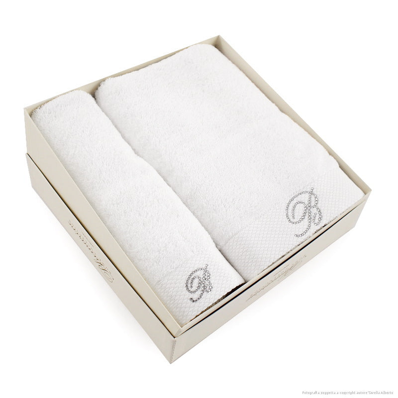 Blumarine Set 1+1 Asciugamani Spugna Benessere 102010074 2402S47