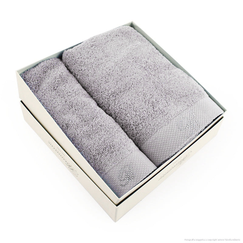 Blumarine Set 1+1 Asciugamani Spugna Benessere 102010074 2402S47