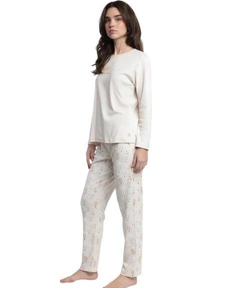 Admas Pigiama da Donna in Caldo Cotone 63589