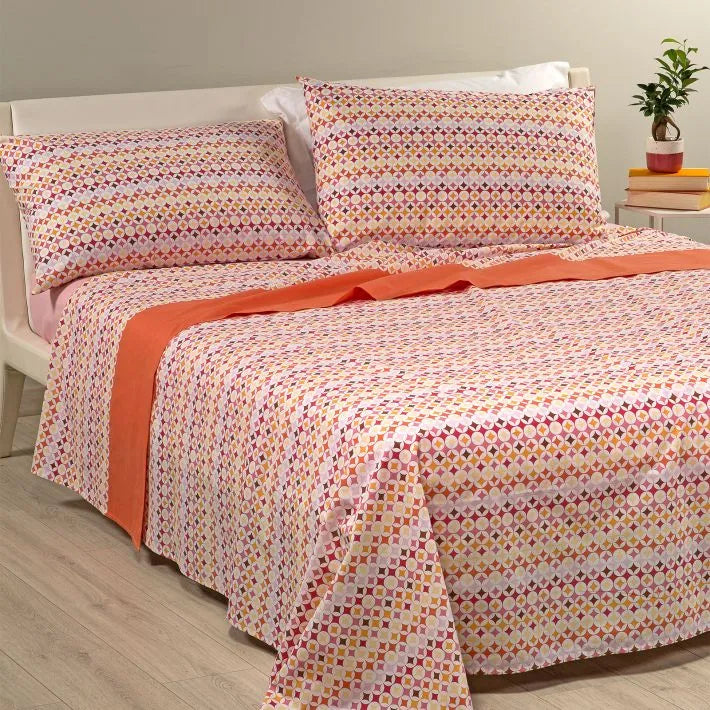 Caleffi Completo Lenzuola Copriletto Singole Optical Art 2411S32