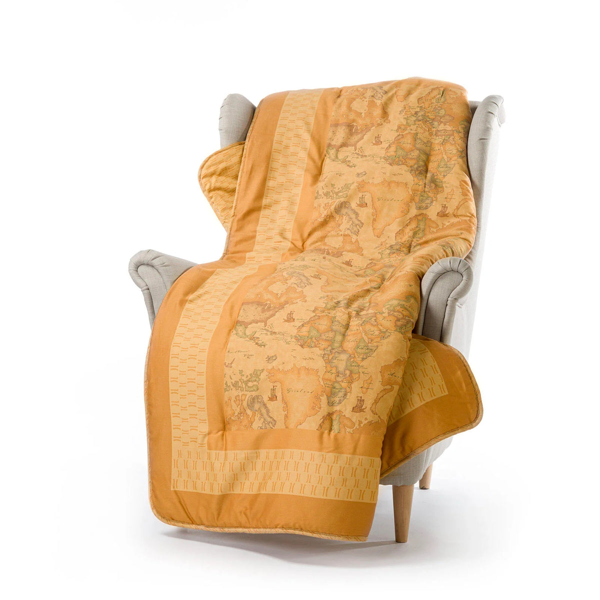 Alviero Martini Plaid Trapuntato in Raso di cotone Geo Classic 1008021