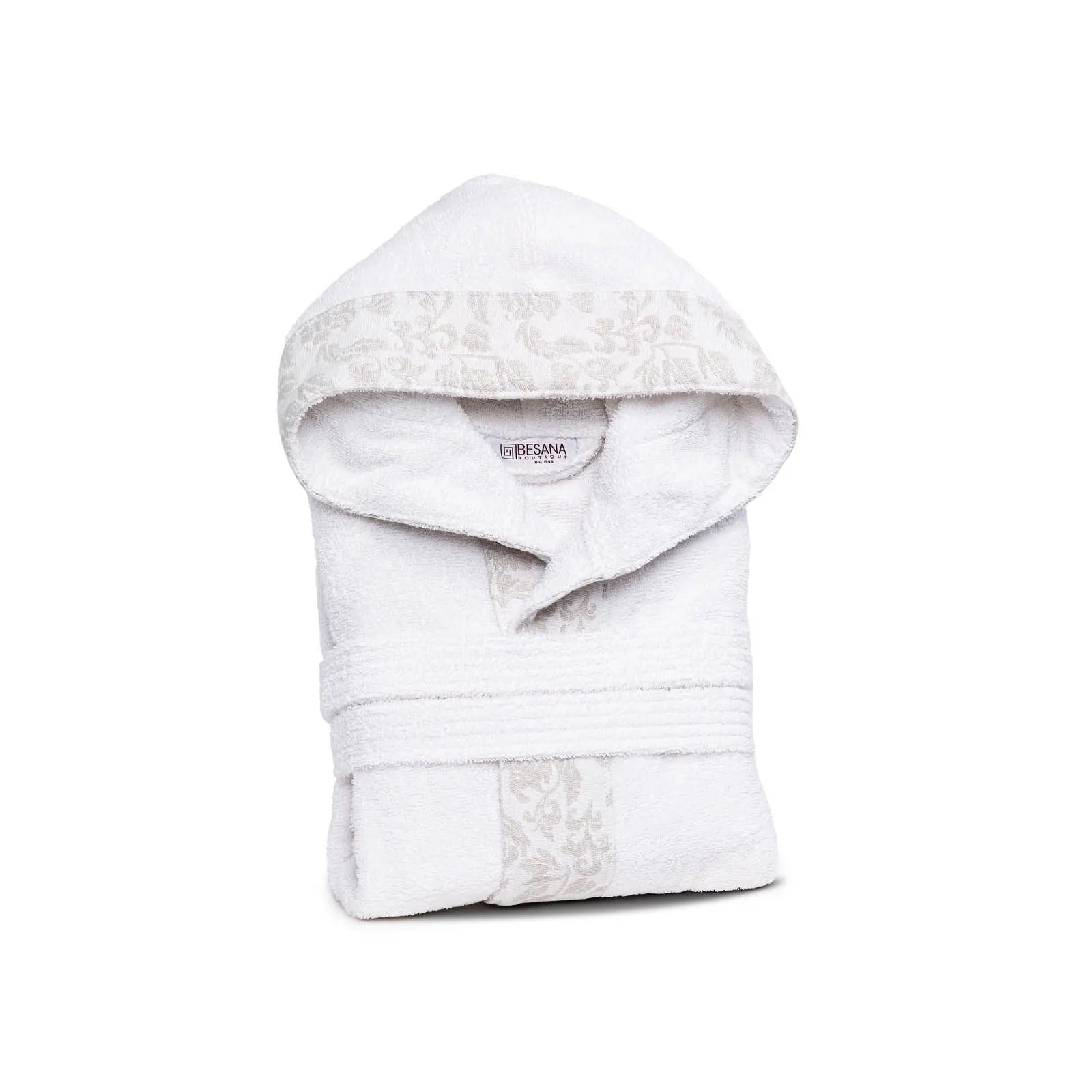 Besana Accappatoio Unisex in Cotone Decor 2411S38