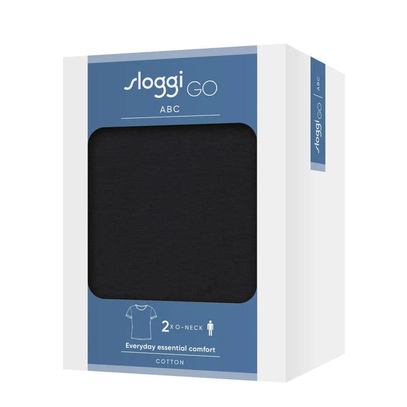 Sloggi Uomo Confezione 2 T-Shirt GO ABC O-Neck 10217962 S25 - Passarelli Biancheria