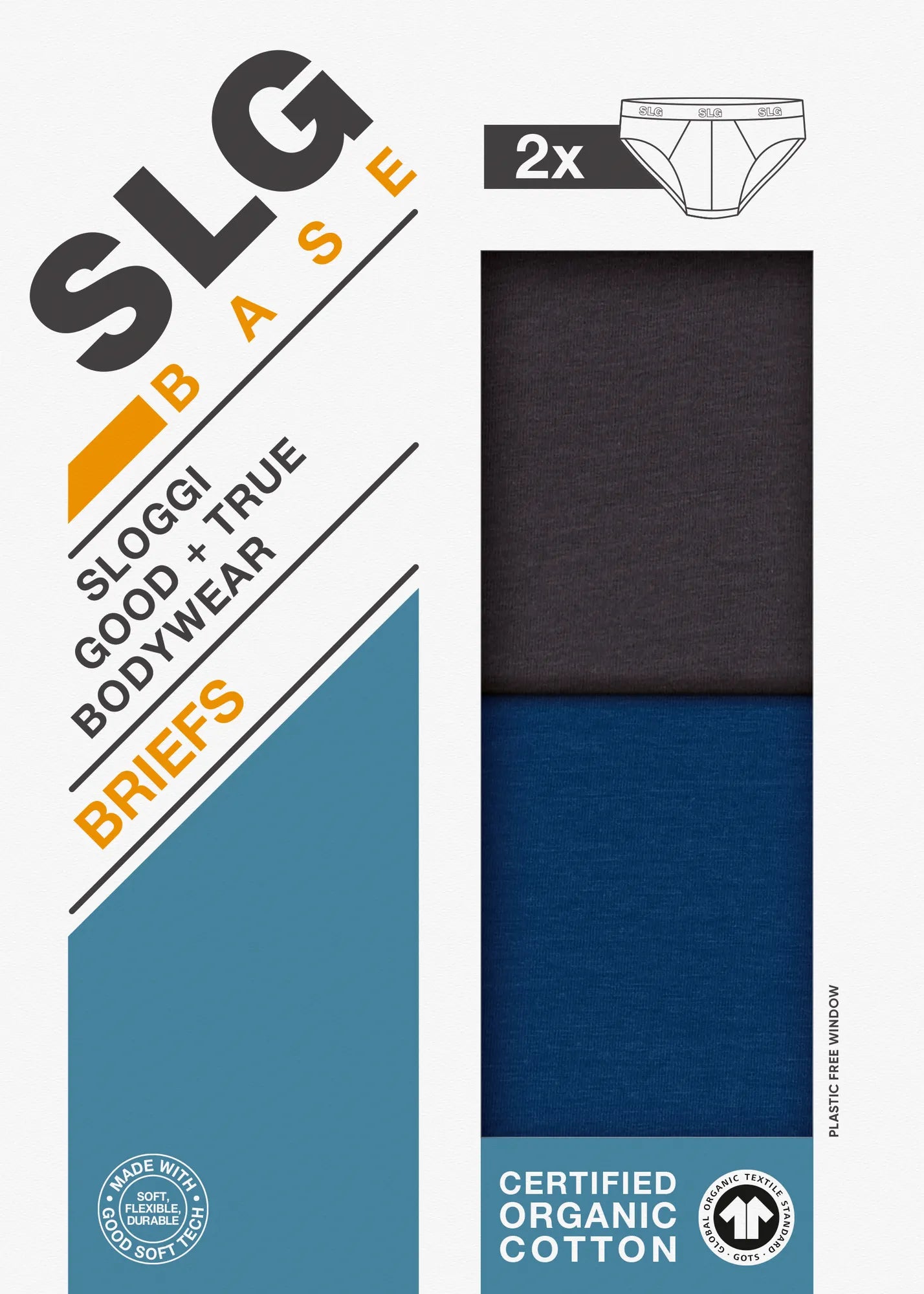 Sloggi Uomo 2 Slip SLG Base Brief 10224733 2507S19