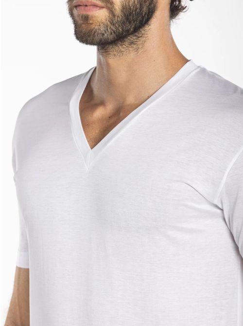 Julipet Maglia Intima da Uomo In Filo Scozia Scollo a V Maniche Corte Imola S44 - Passarelli Biancheria