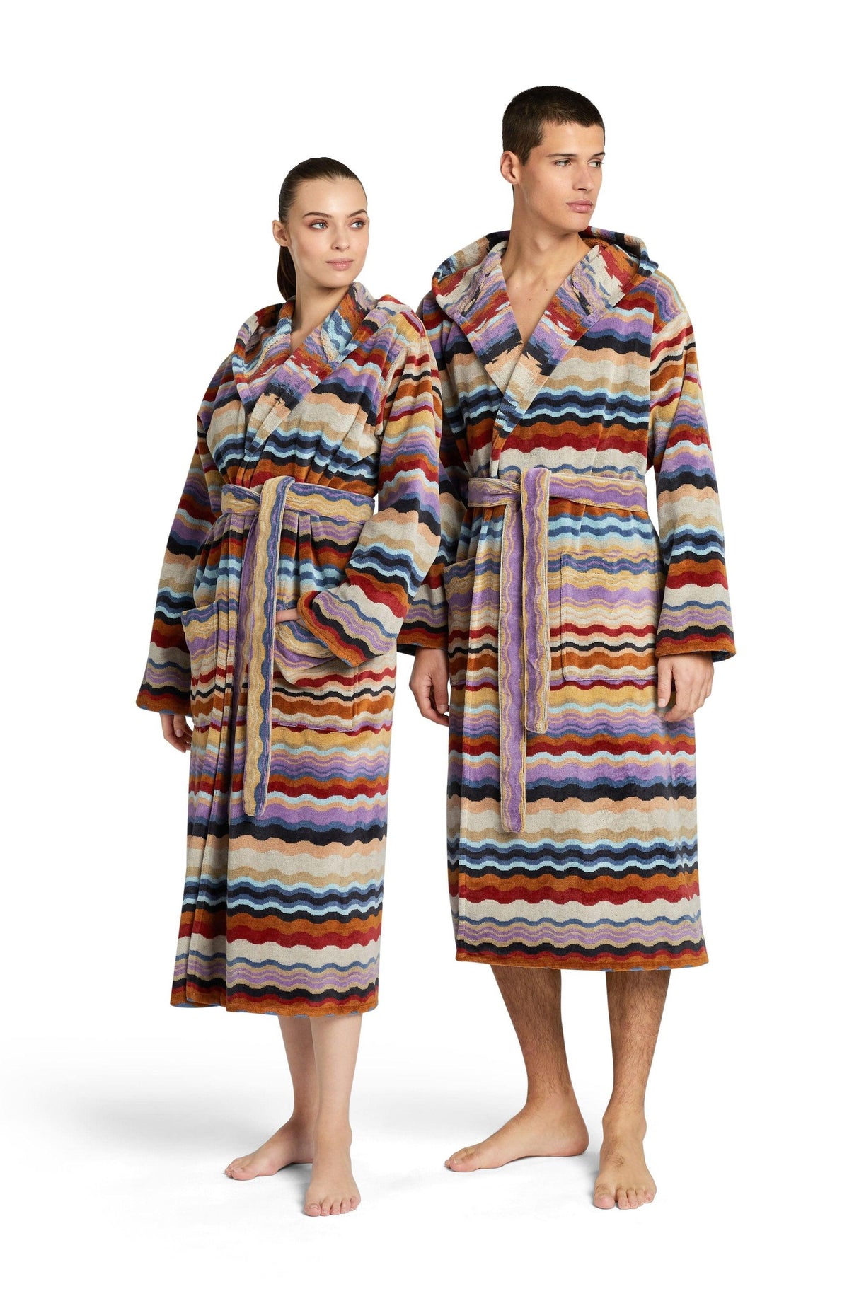 Missoni Accappatoio Unisex con Cappuccio Bonnie 1B3AC99704 S200 - Passarelli Biancheria