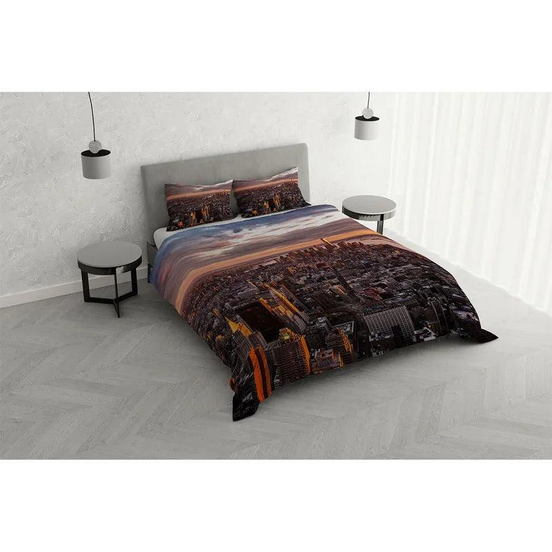 Parure Copripiumino Matrimoniale GoodNight Manhattan B30 - Passarelli Biancheria