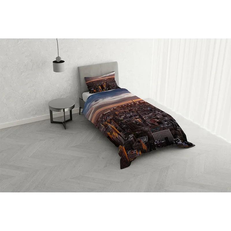 Parure Copripiumino Singolo 1 Posto GoodNight Manhattan B22 - Passarelli Biancheria