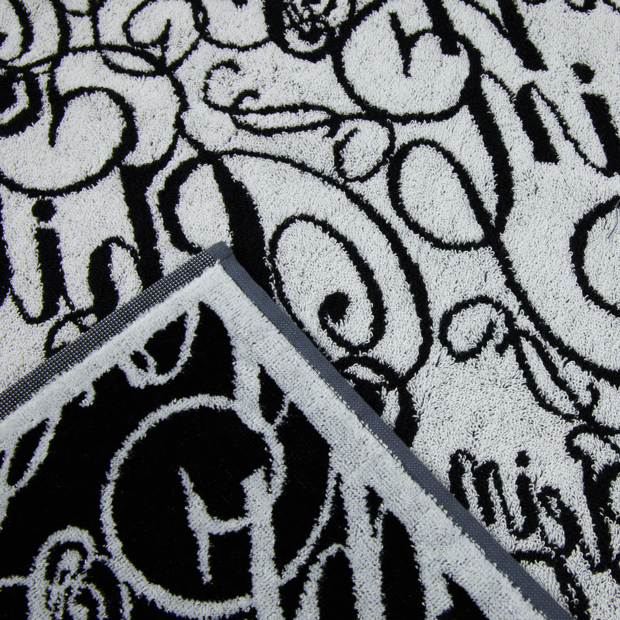 Philipp Plein Asciugamano con Ospite Script Moderno in Spugna