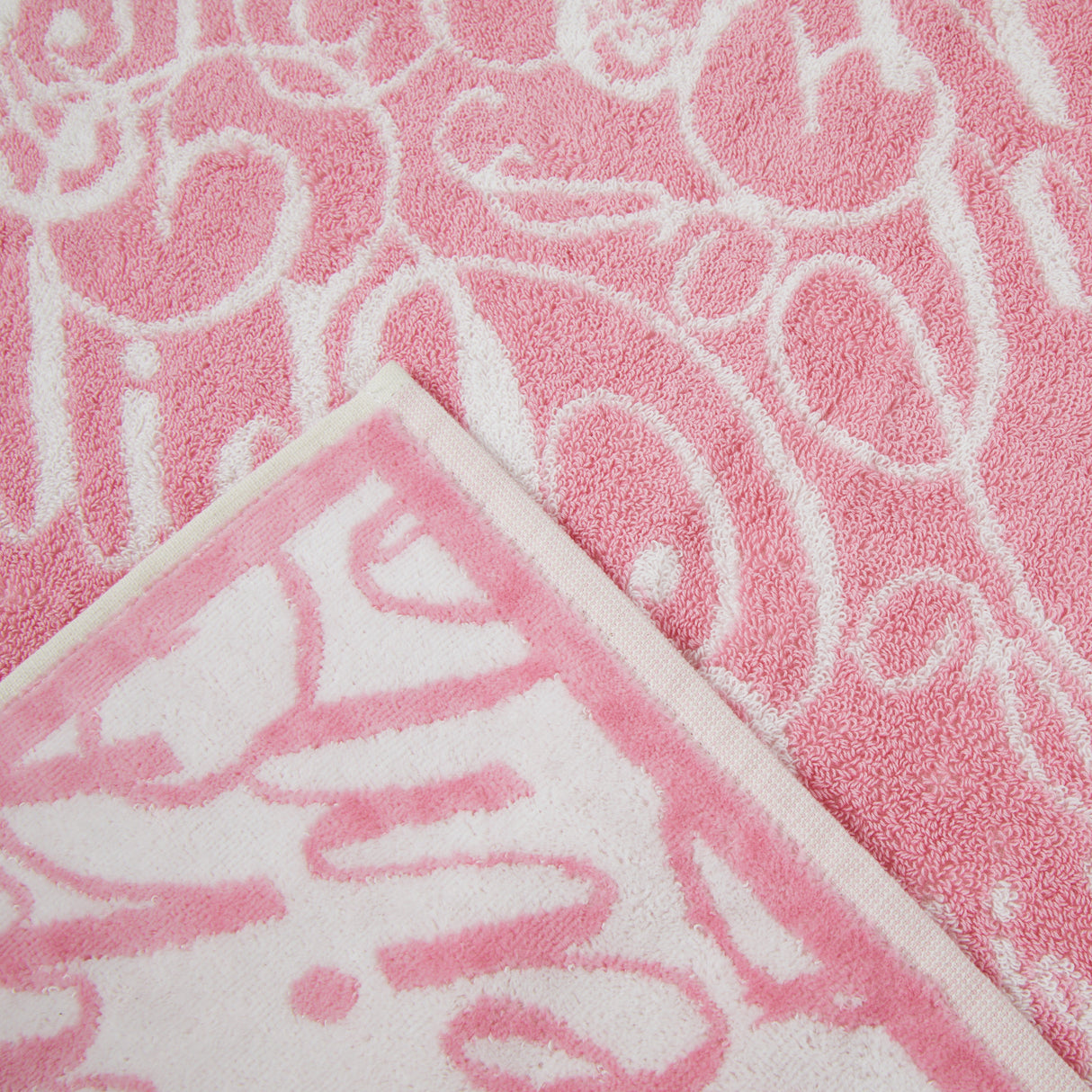 Philipp Plein Telo Bagno Script Moderno in Spugna