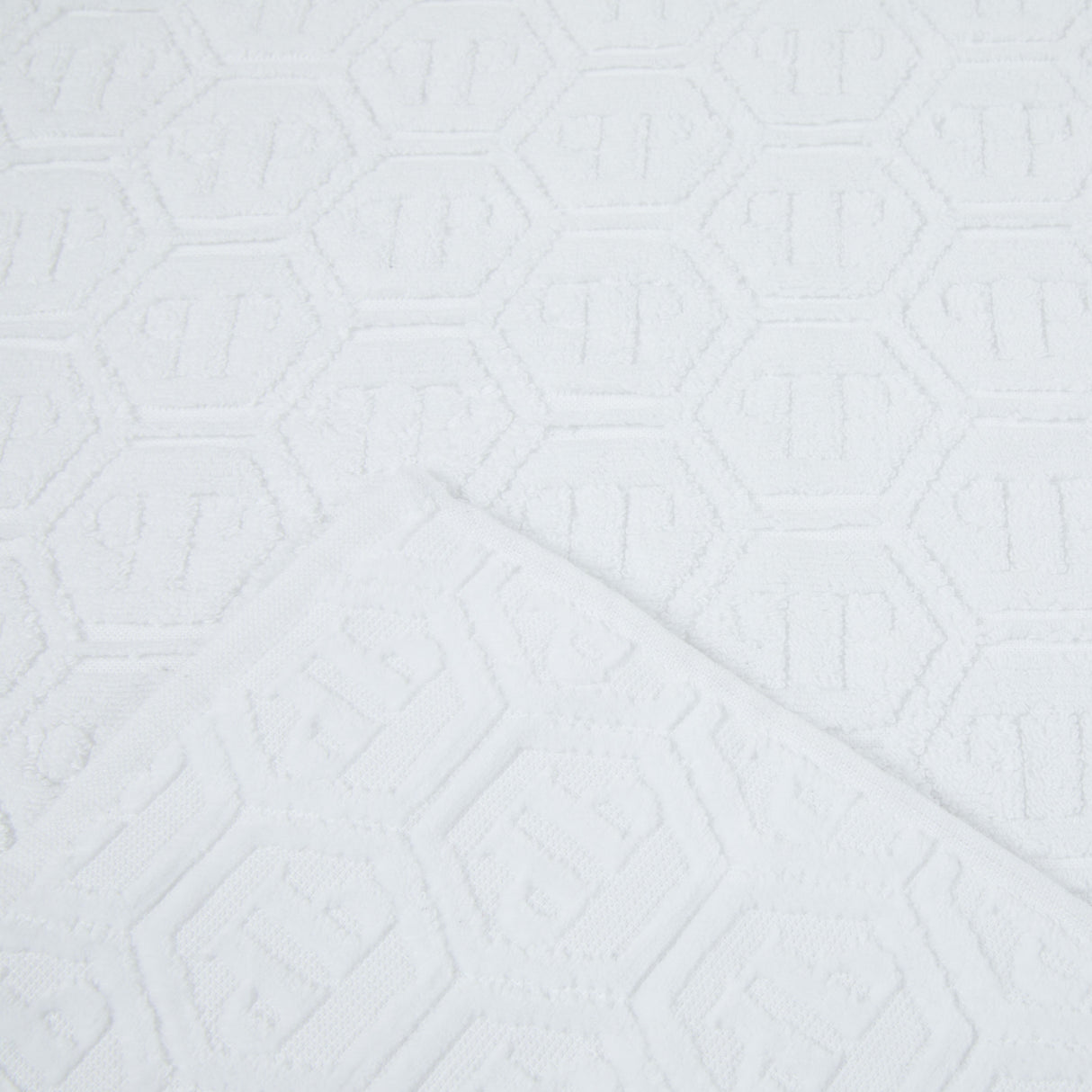 Philipp Plein Telo Bagno Hexagon Moderno in Spugna