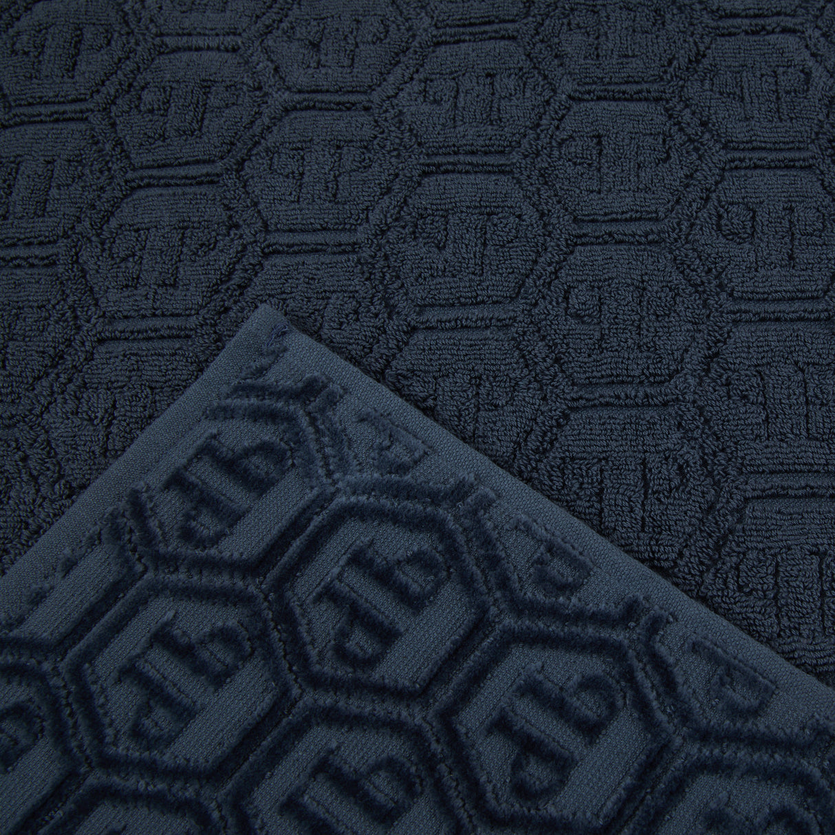 Philipp Plein Telo Bagno Hexagon Moderno in Spugna