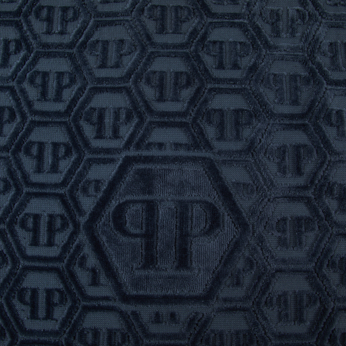 Philipp Plein Telo Bagno Hexagon Moderno in Spugna