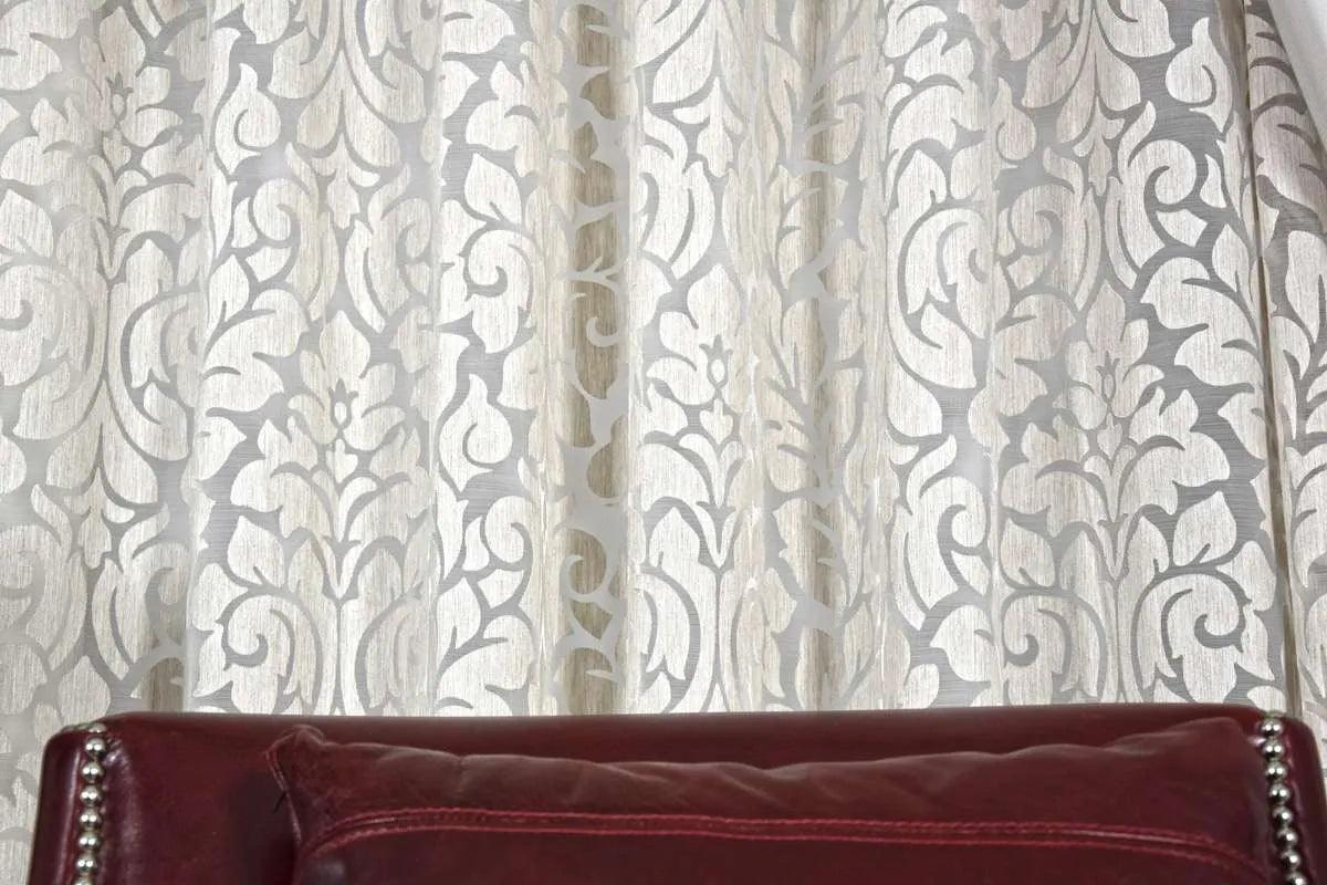 Focus Tessuto per Tende al metro in Viscosa Pantheon Devorè S68 - Passarelli Biancheria