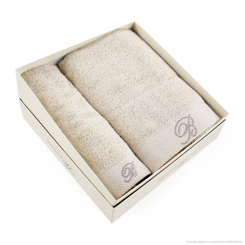 Blumarine Set 1+1 Asciugamani Spugna Benessere 102010074 2402S47