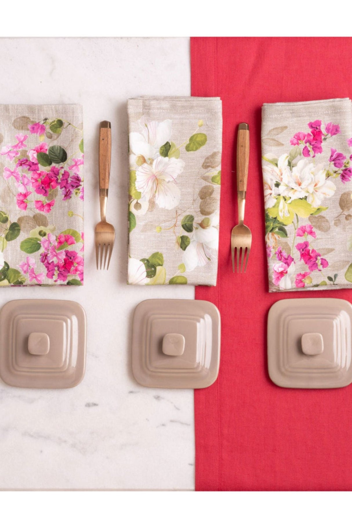 Tessitura Toscana Telerie Set 4 Tovaglioli Blossom