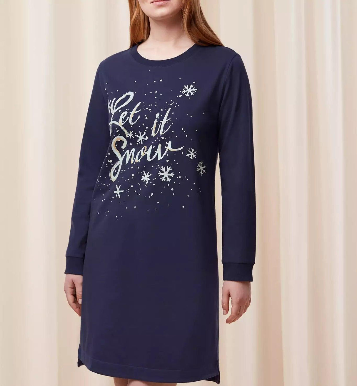 Triumph Camicia da Notte Winter Moments NDK X Blu S35 - Passarelli Biancheria