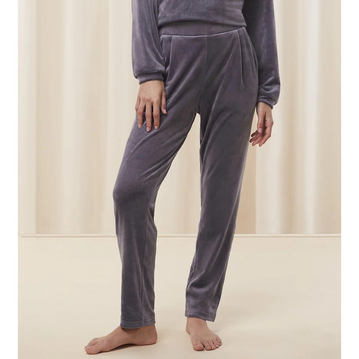 Triumph Pigiama da Donna in velluto Cozy Trousers S65 - Passarelli Biancheria