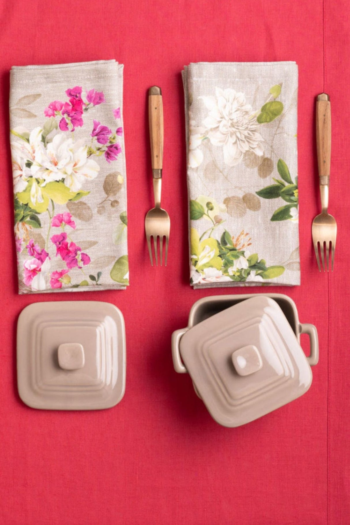 Tessitura Toscana Telerie Set 4 Tovaglioli Blossom