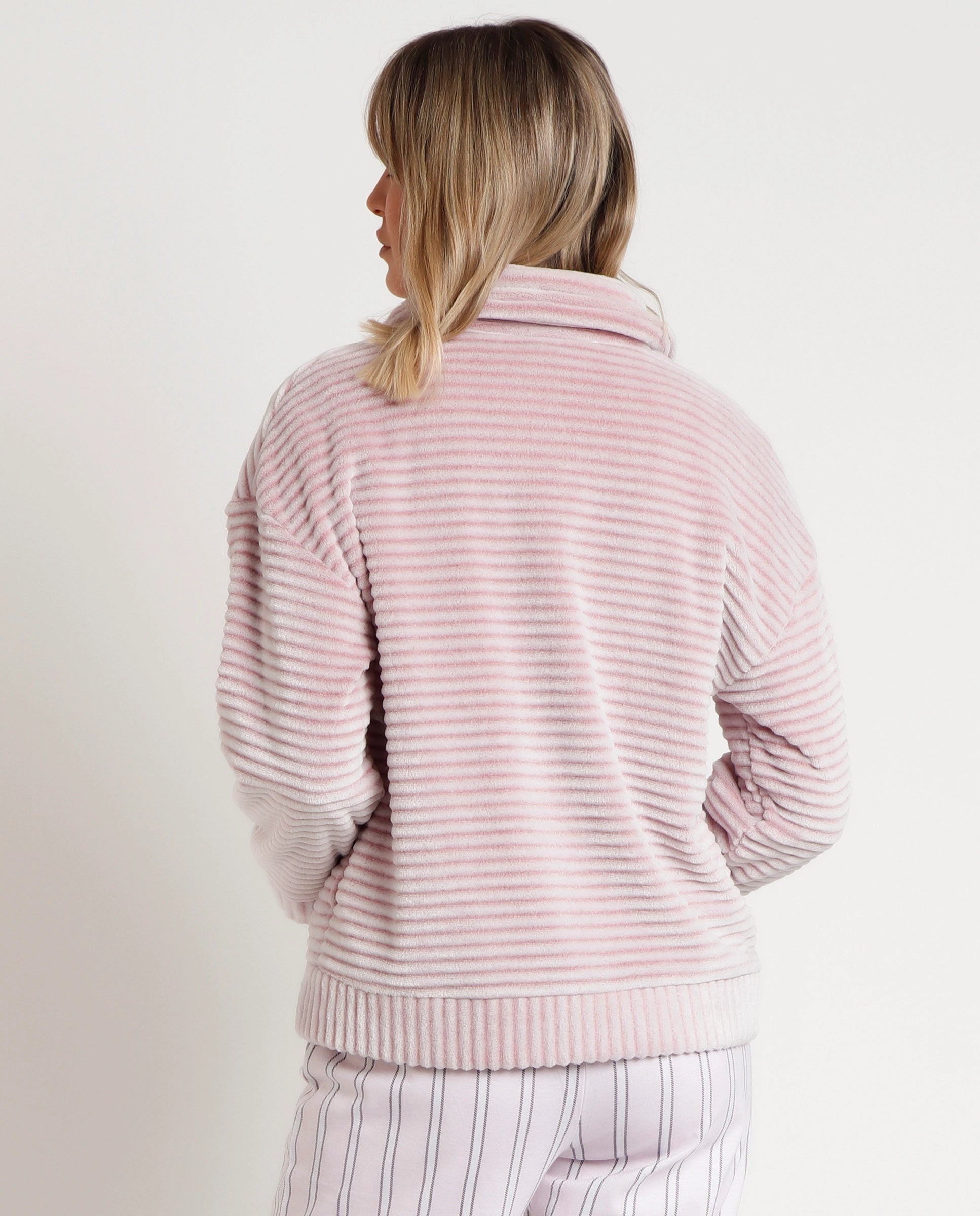 Admas Giacca Camera donna in coral con collo e zip 67153 2411S25