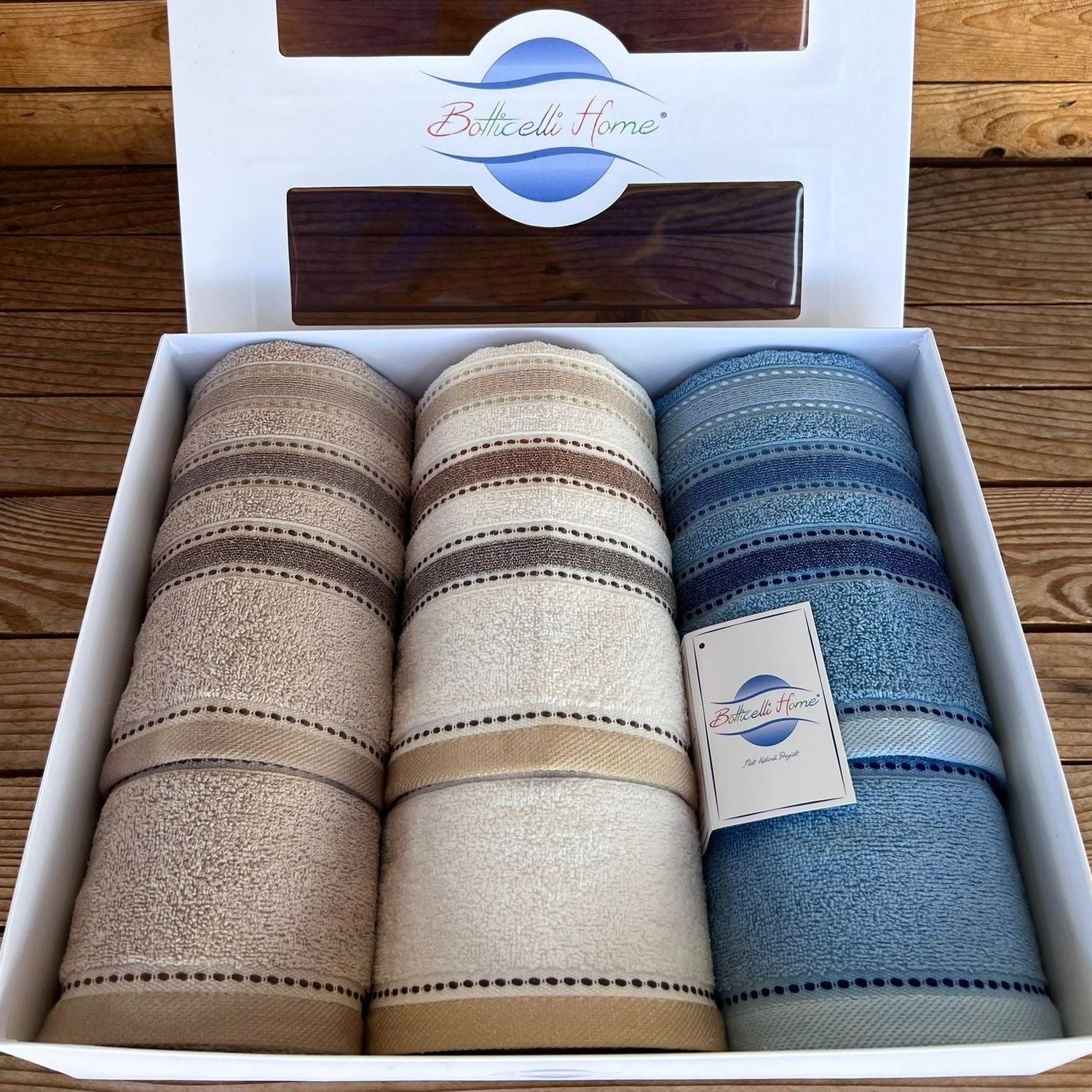 Asciugamani 3+3 GRADATION  By BOTTICELLI HOME