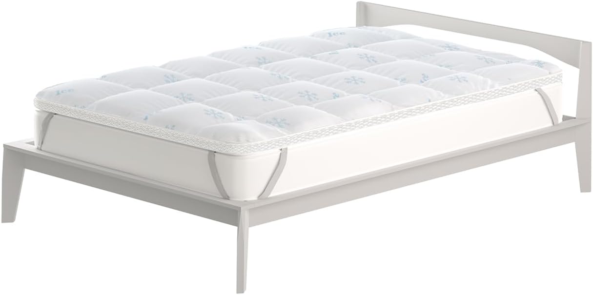 Topper Coprimaterasso Trapuntato TOPPER ICE Bianco - Varie Dimensioni