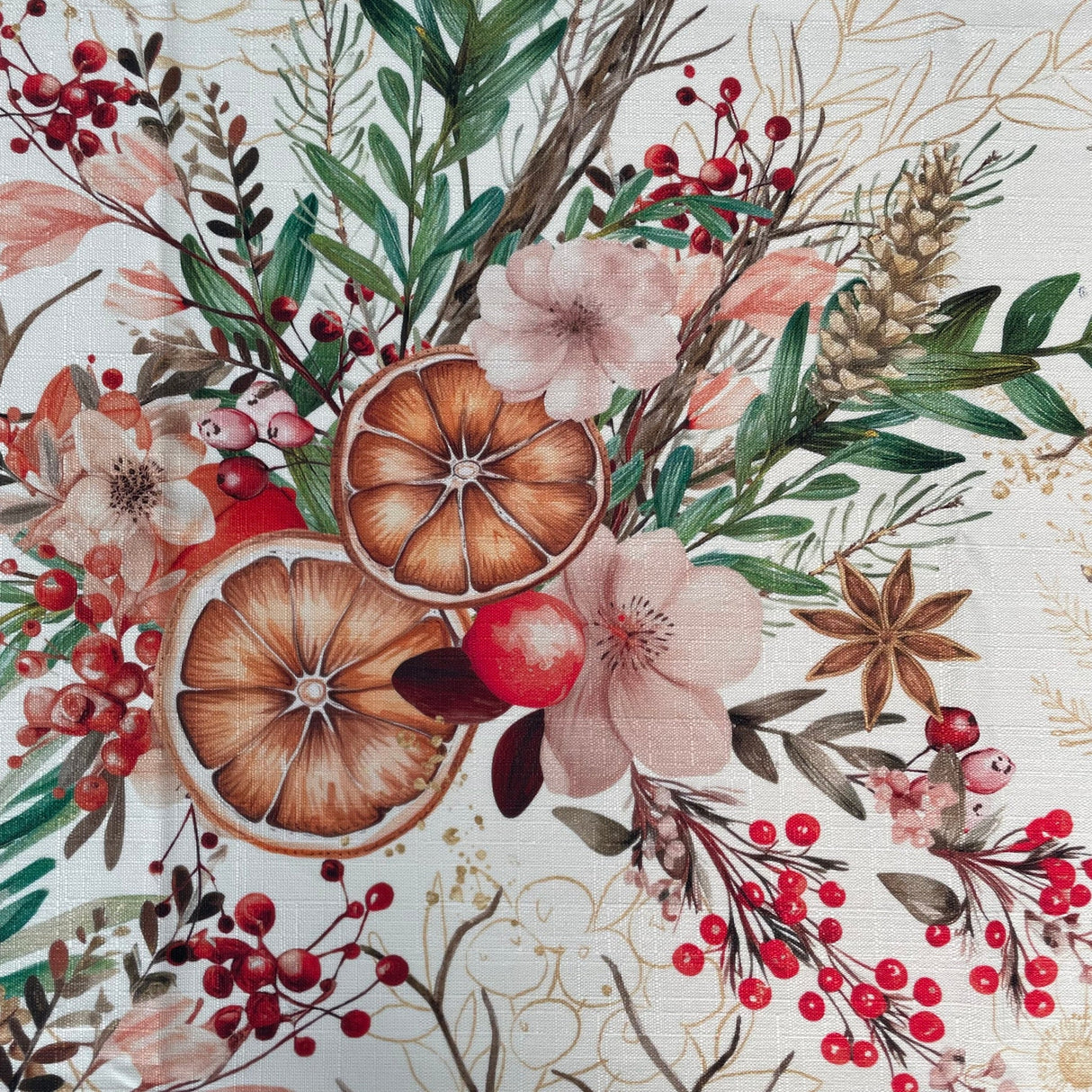 Maison Sucrèe Tovaglia Arancia e Cannella tessuto Korin - Varie Dimensioni