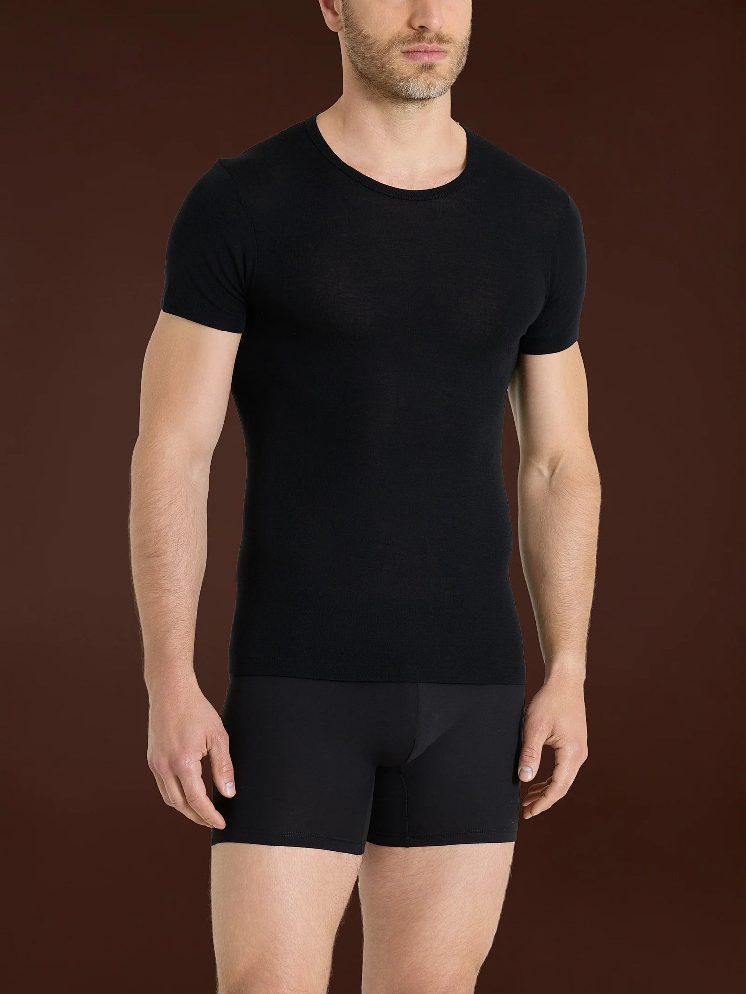 Ragno Wonderwool - Maglietta girocollo in lana da uomo 602317 2009S30