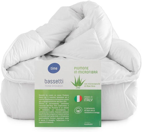 Bassetti Piumino leggero 130 gr microfibra con Aloe vera per Letto Singolo S60 - Passarelli Biancheria