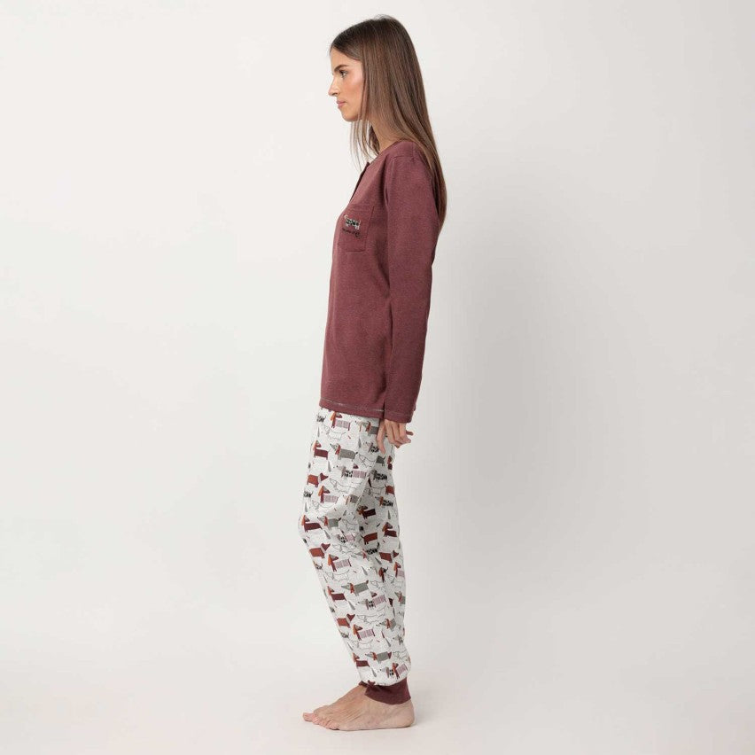 Admas Pigiama da Donna in Caldo Cotone 63622 2510S30