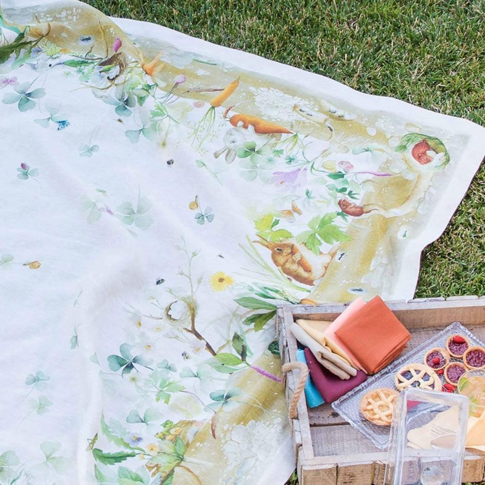 Tessitura Toscana Telerie Tovaglia da Tavola in 100% Puro Lino Plein Air - Passarelli Biancheria