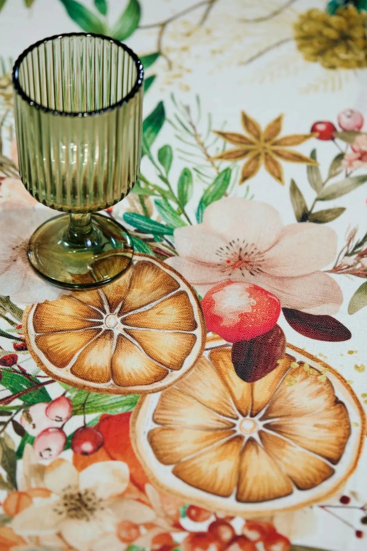 Maison Sucrèe Tovaglia Arancia e Cannella tessuto Korin - Varie Dimensioni