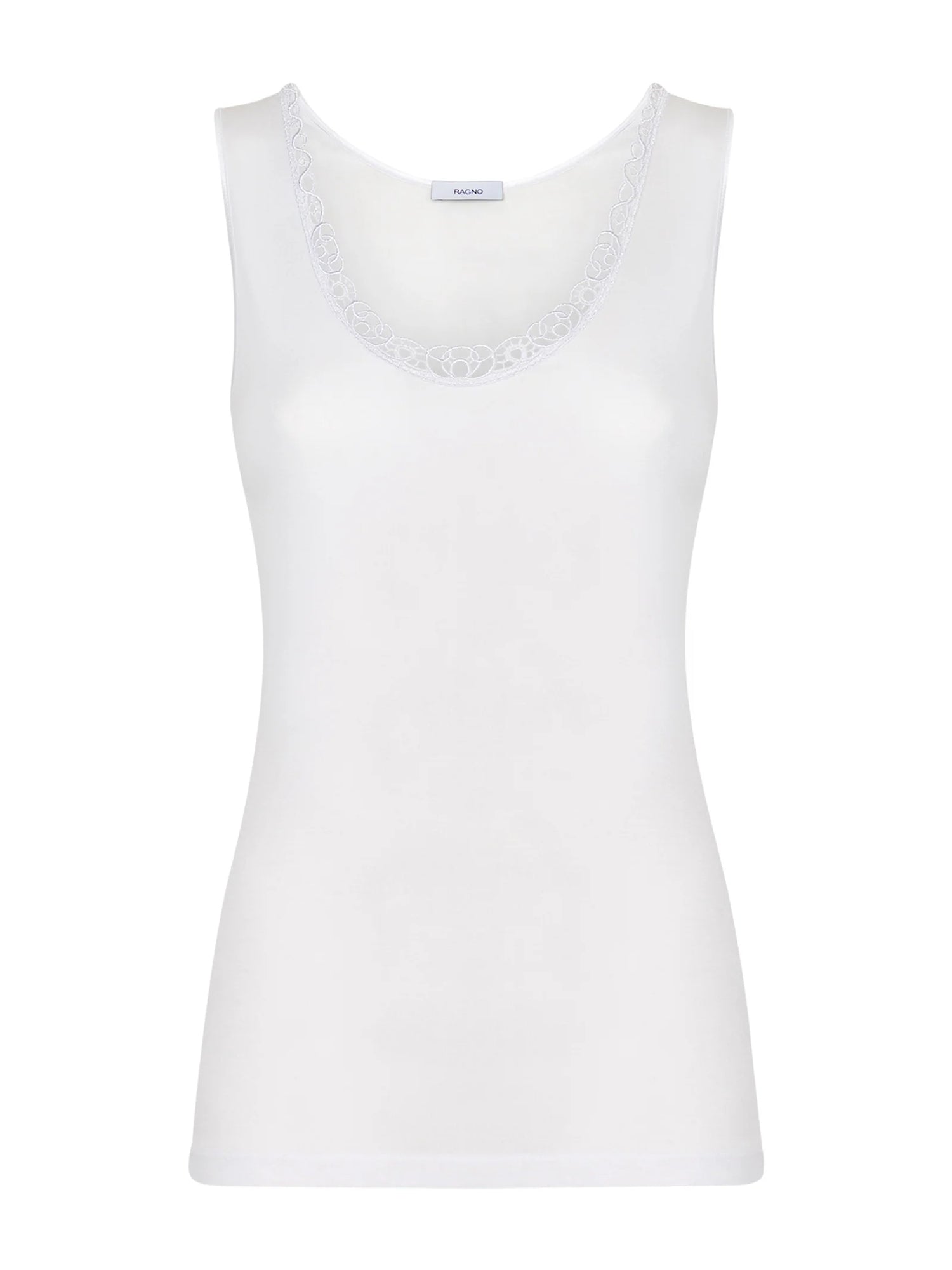 Ragno Canotta Intima da Donna Spalla Larga in Filo di Scozia 701122 S23