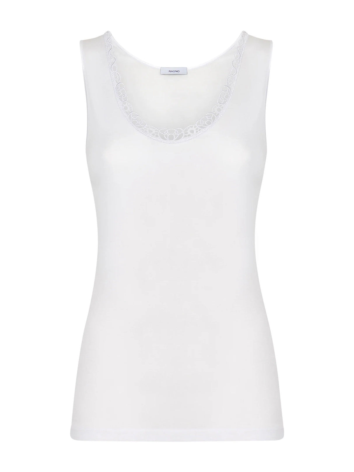 Ragno Damen Unterwäsche Tank Wide Shoulder in Lisle Thread 701122 S23
