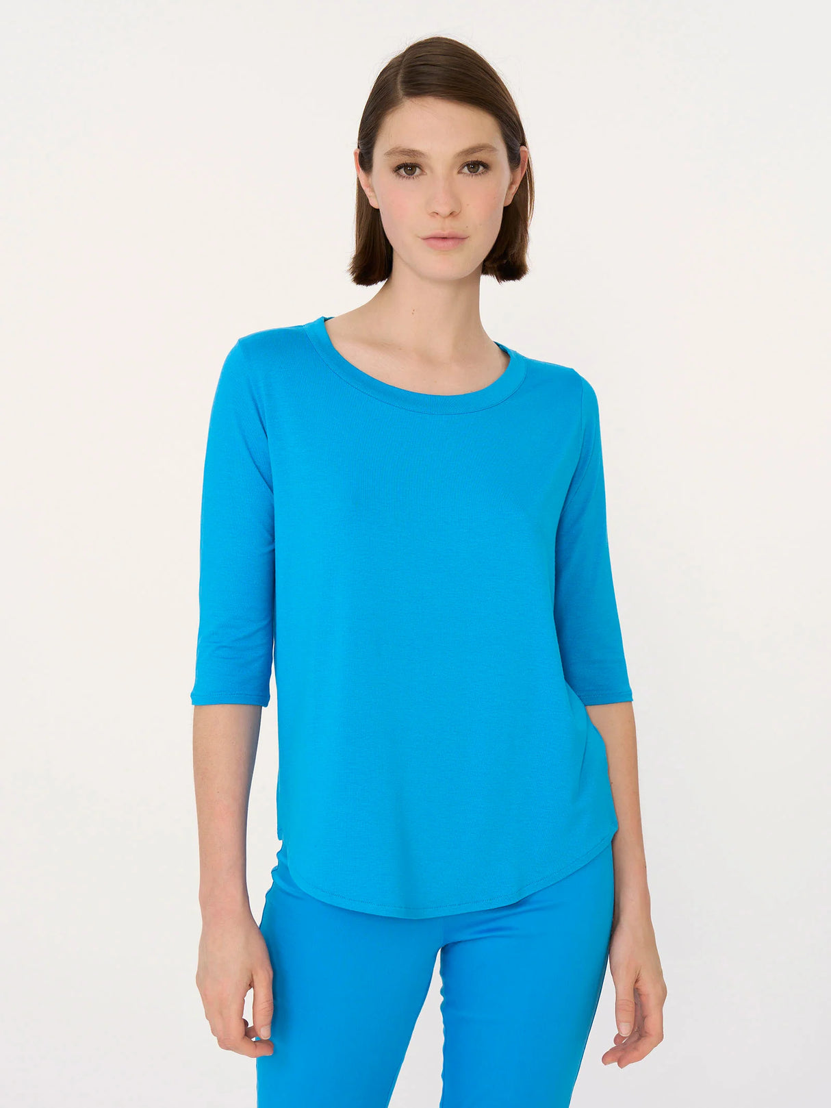 Ragno Maglietta da Donna a girocollo in Viscosa Summer 70121W S21