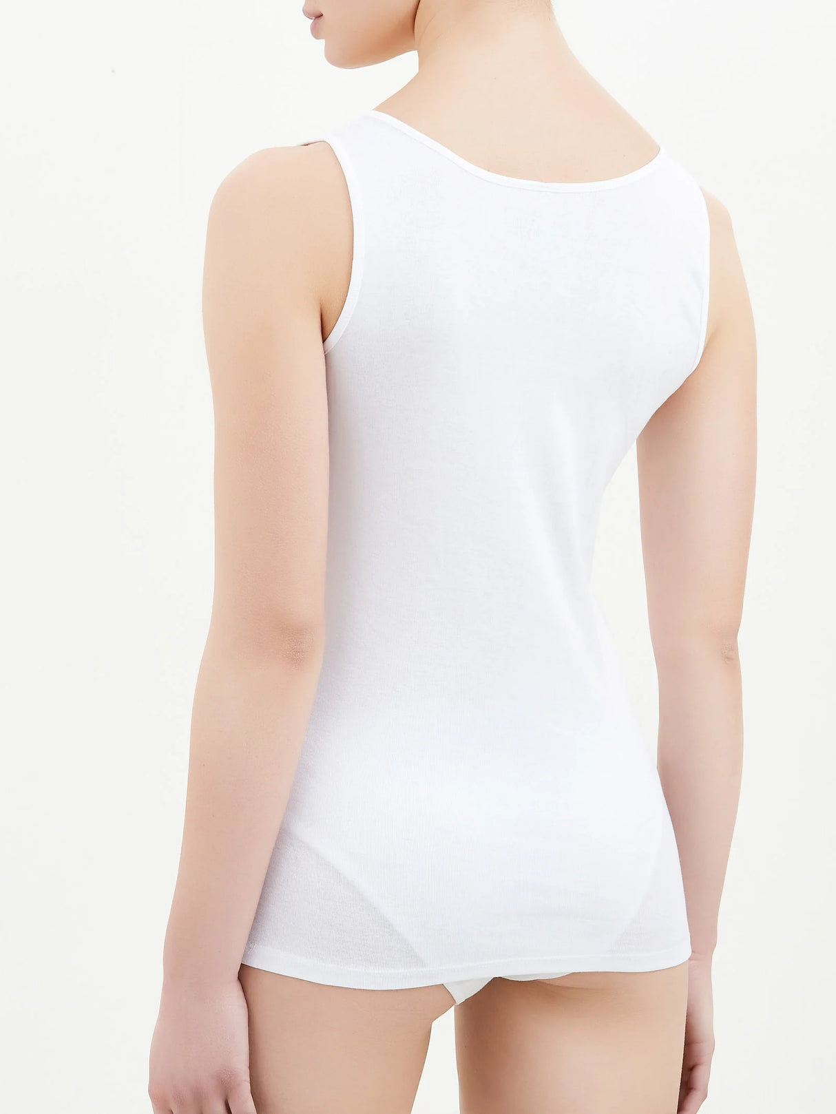 Ragno Canottiera Spalla Larga in cotone da Donna 71131W S100