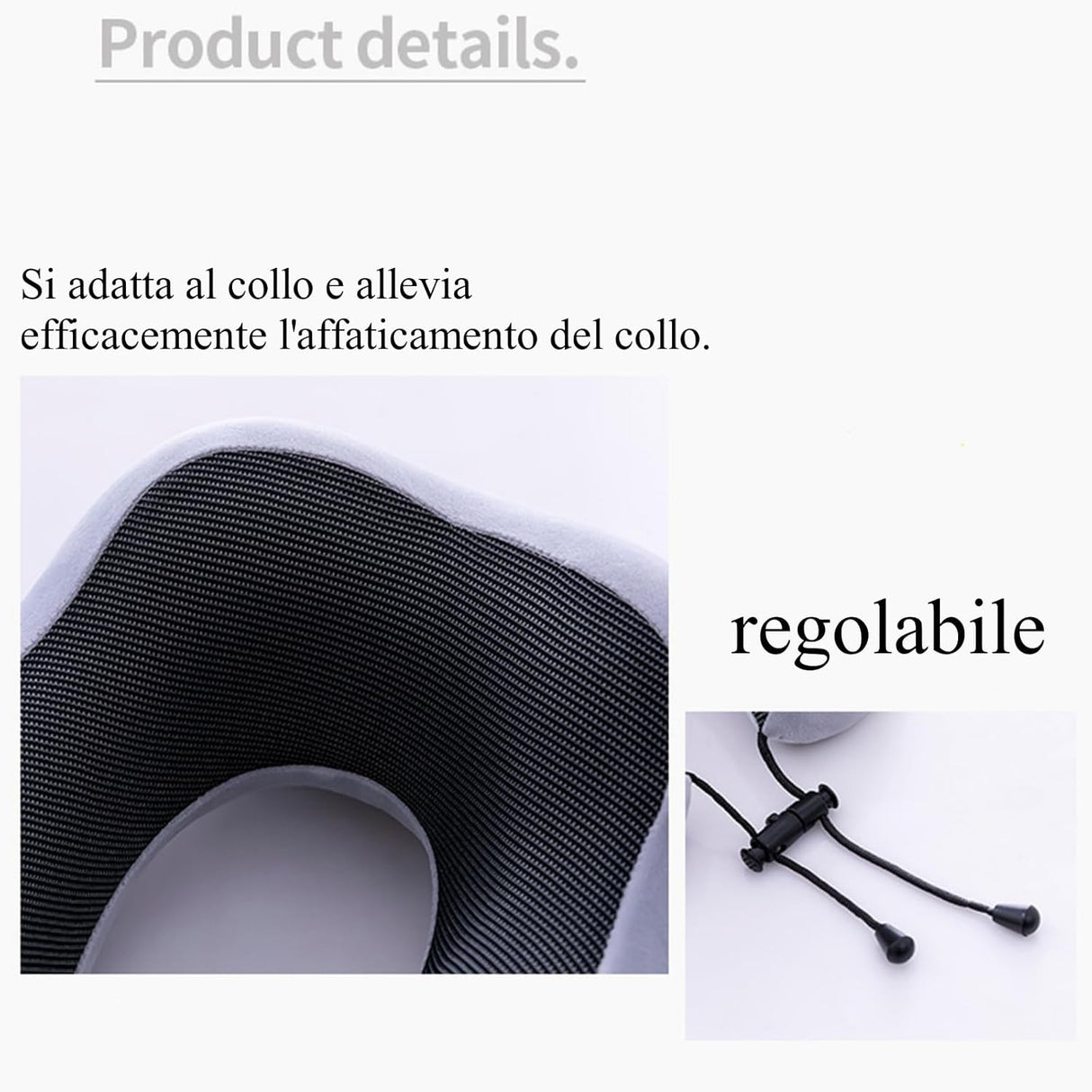 Cuscino da viaggio con portaoggetti 2411S90