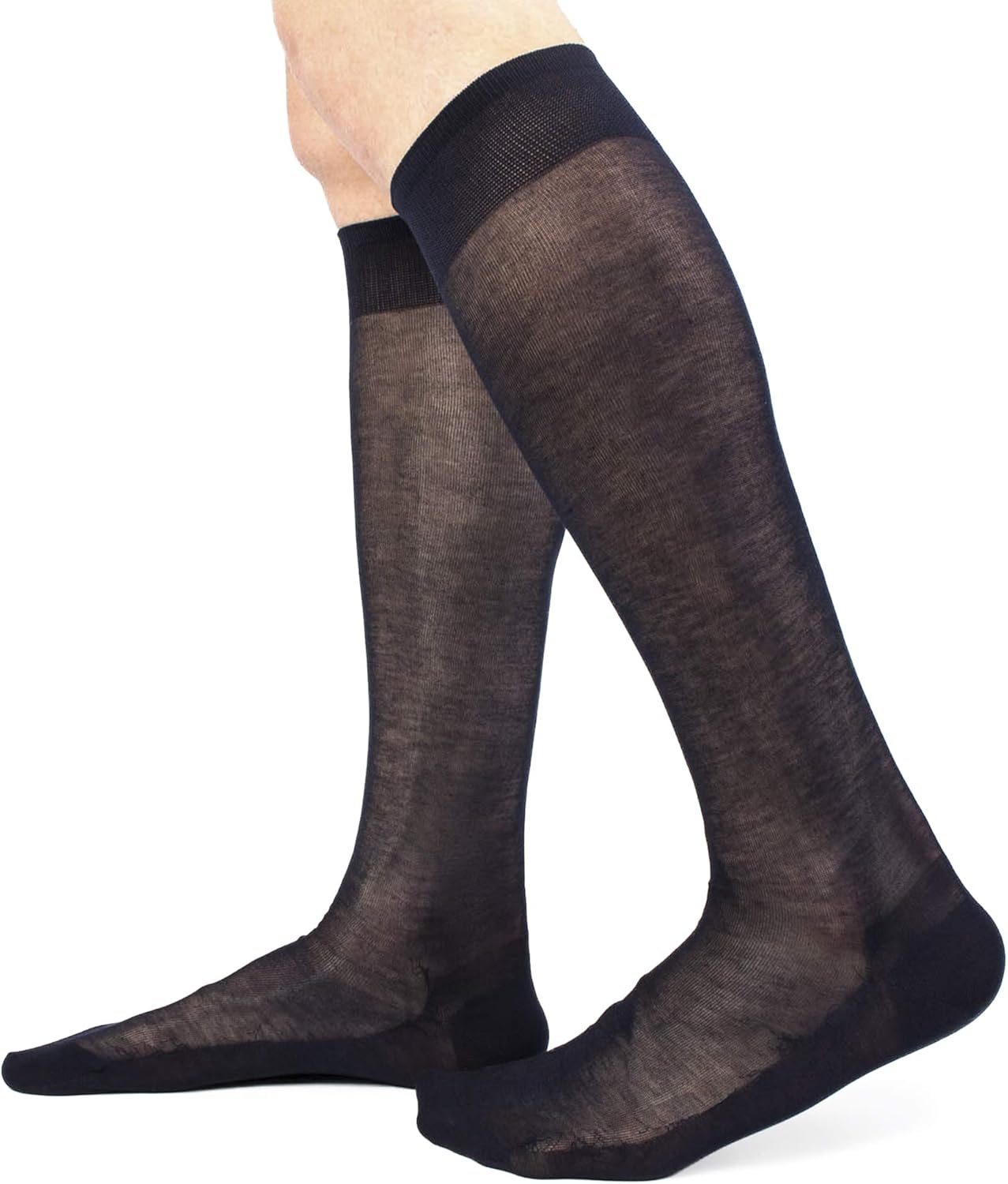 Punto Chiffon set di 6 Paia di calze uomo lunga in filoscozia 2606S