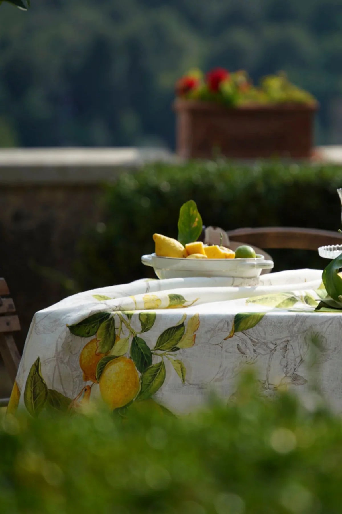 Tessitura Toscana Telerie Tovaglia da Tavola in 100% Puro lino Limoncello
