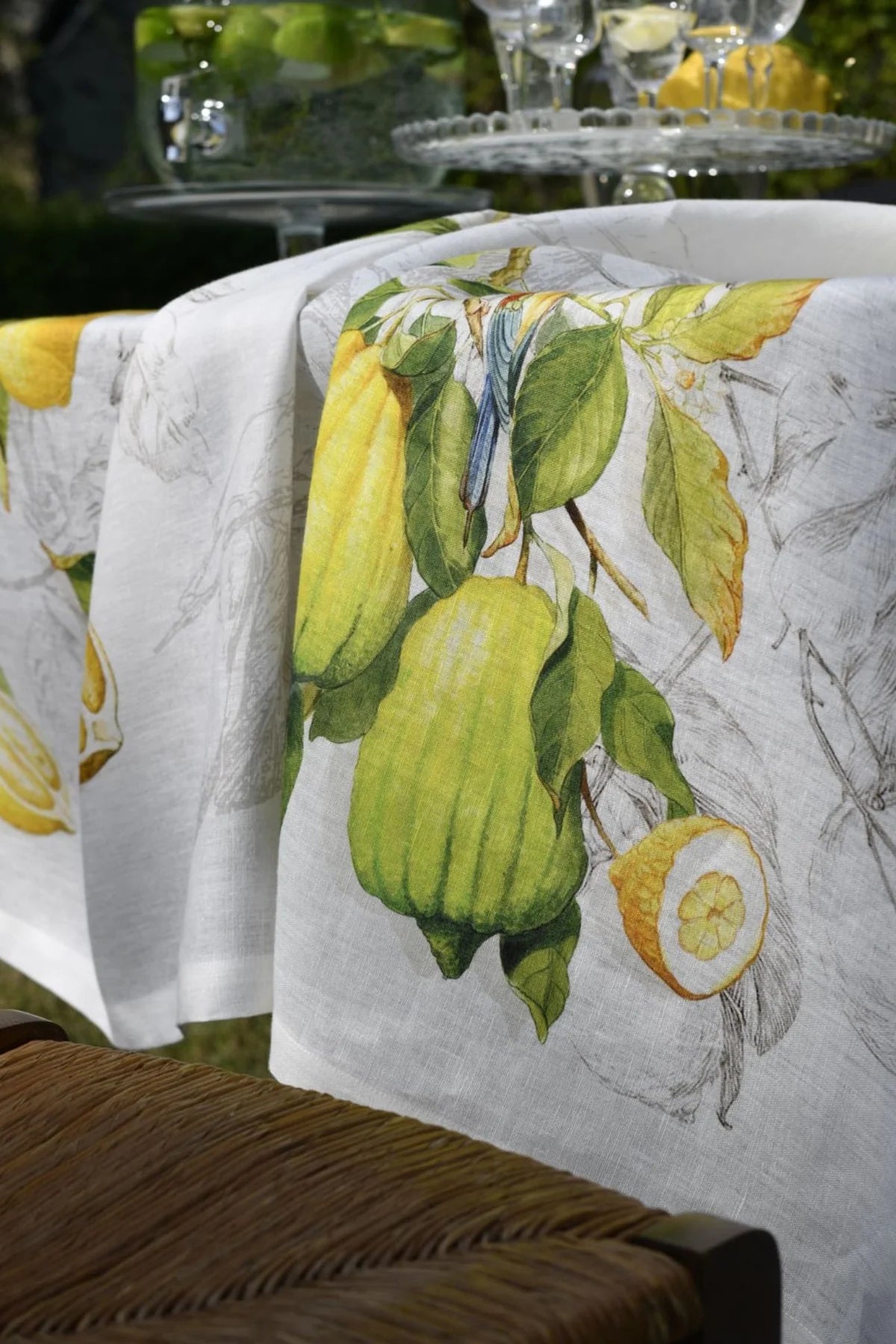 Tessitura Toscana Telerie Tovaglia da Tavola in 100% Puro lino Limoncello