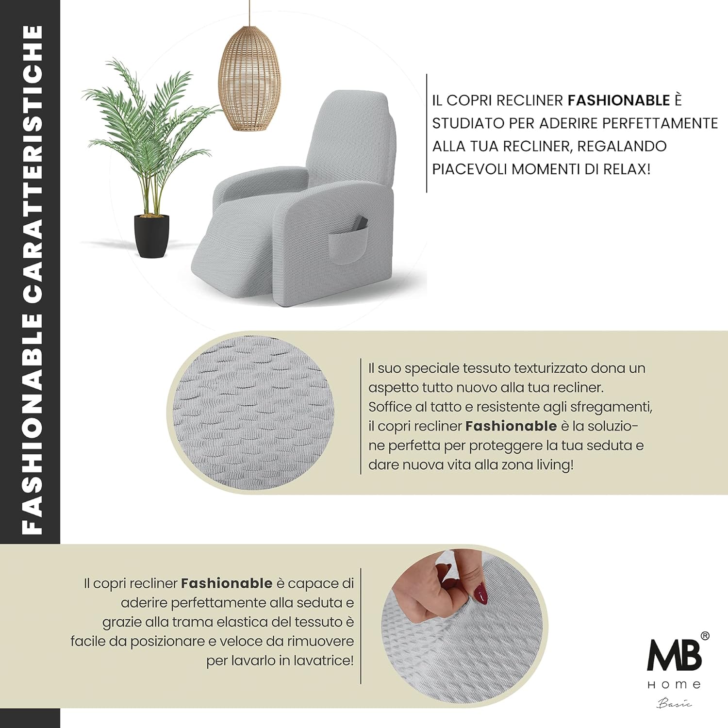 Copripoltrona Reclinabile Elasticizzato Universale B33