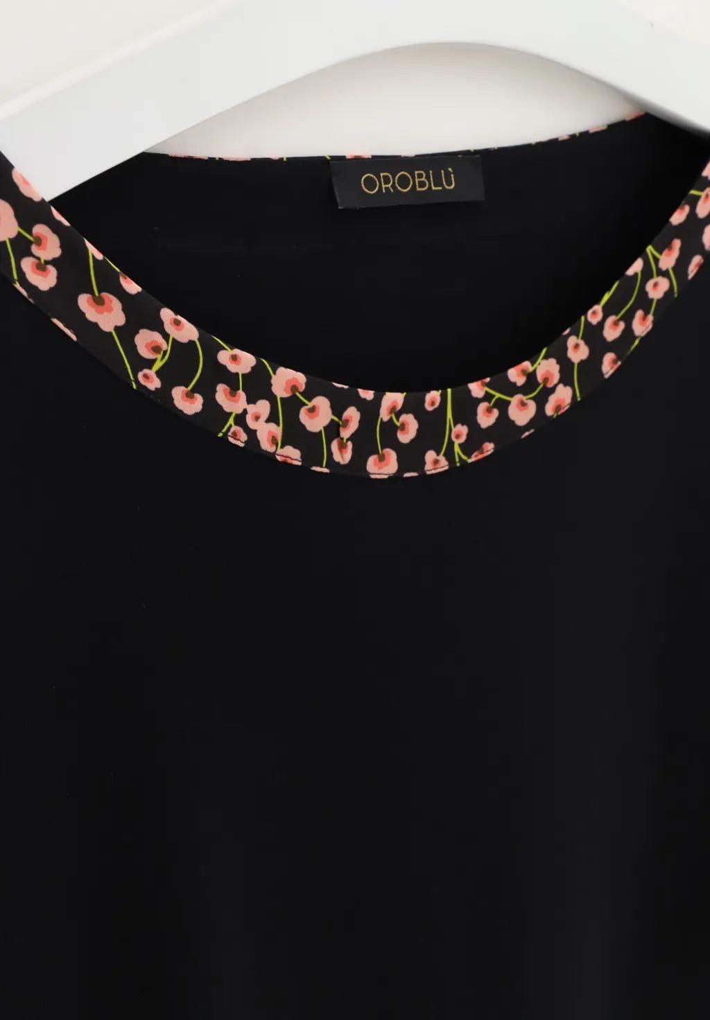 Oroblu Maglia T-Shirt da donna Pull-On Tops Flowers VOBT67347 S40 - Passarelli Biancheria