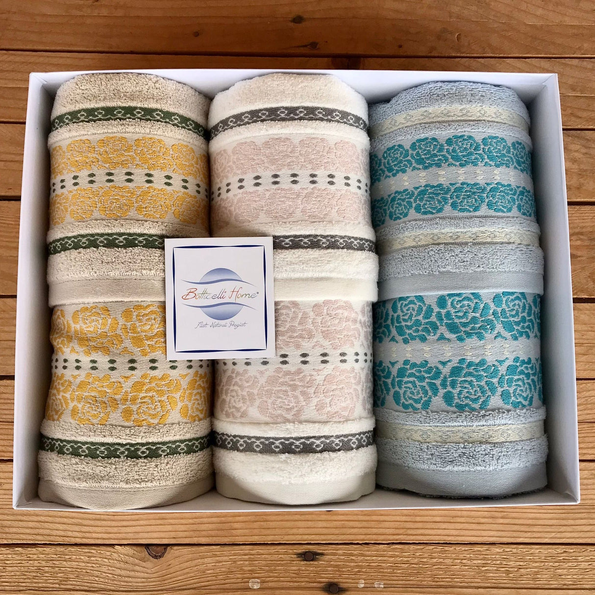 Asciugamani 3+3 BARRA FELPO  By BOTTICELLI HOME